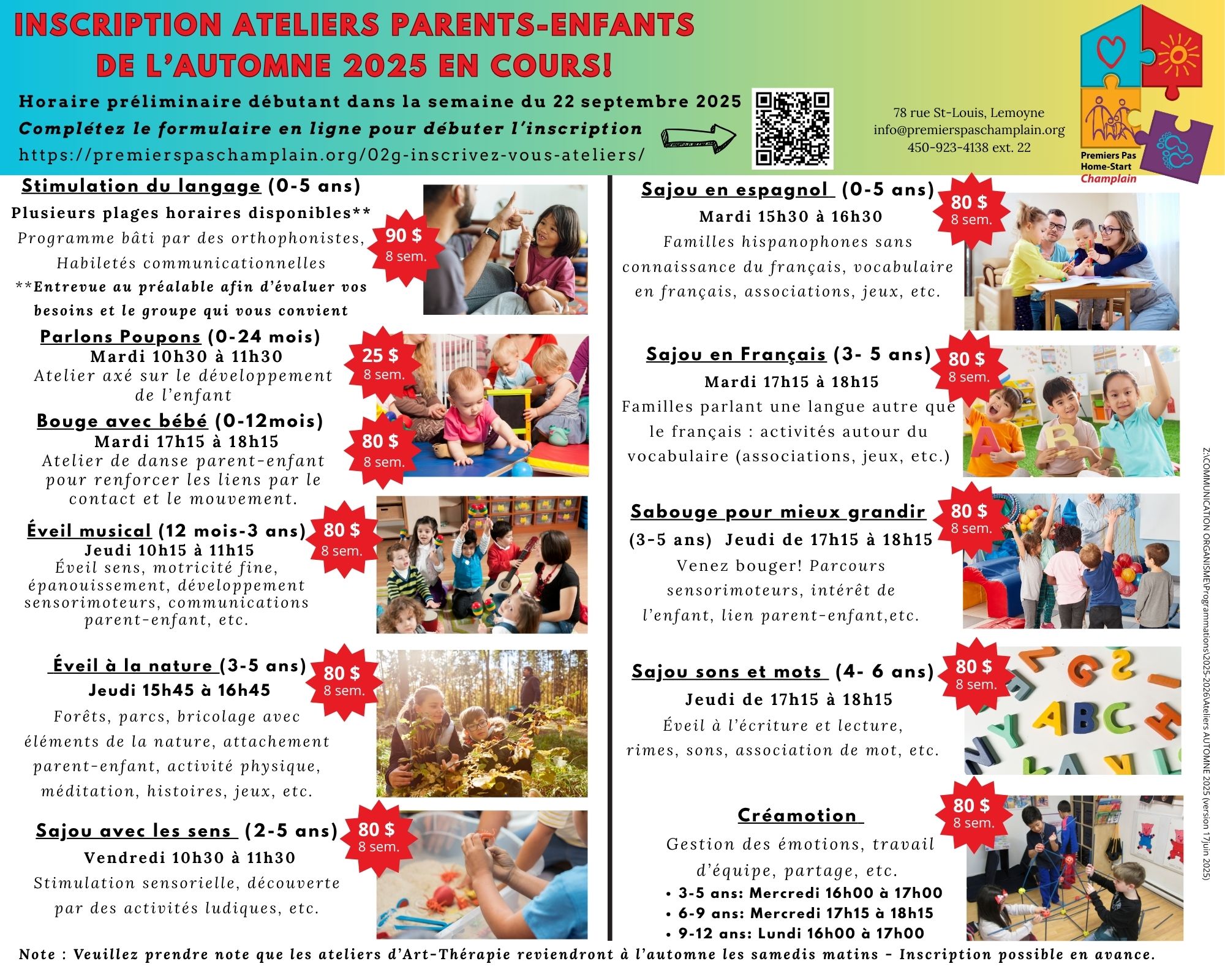 Ateliers automne 2025