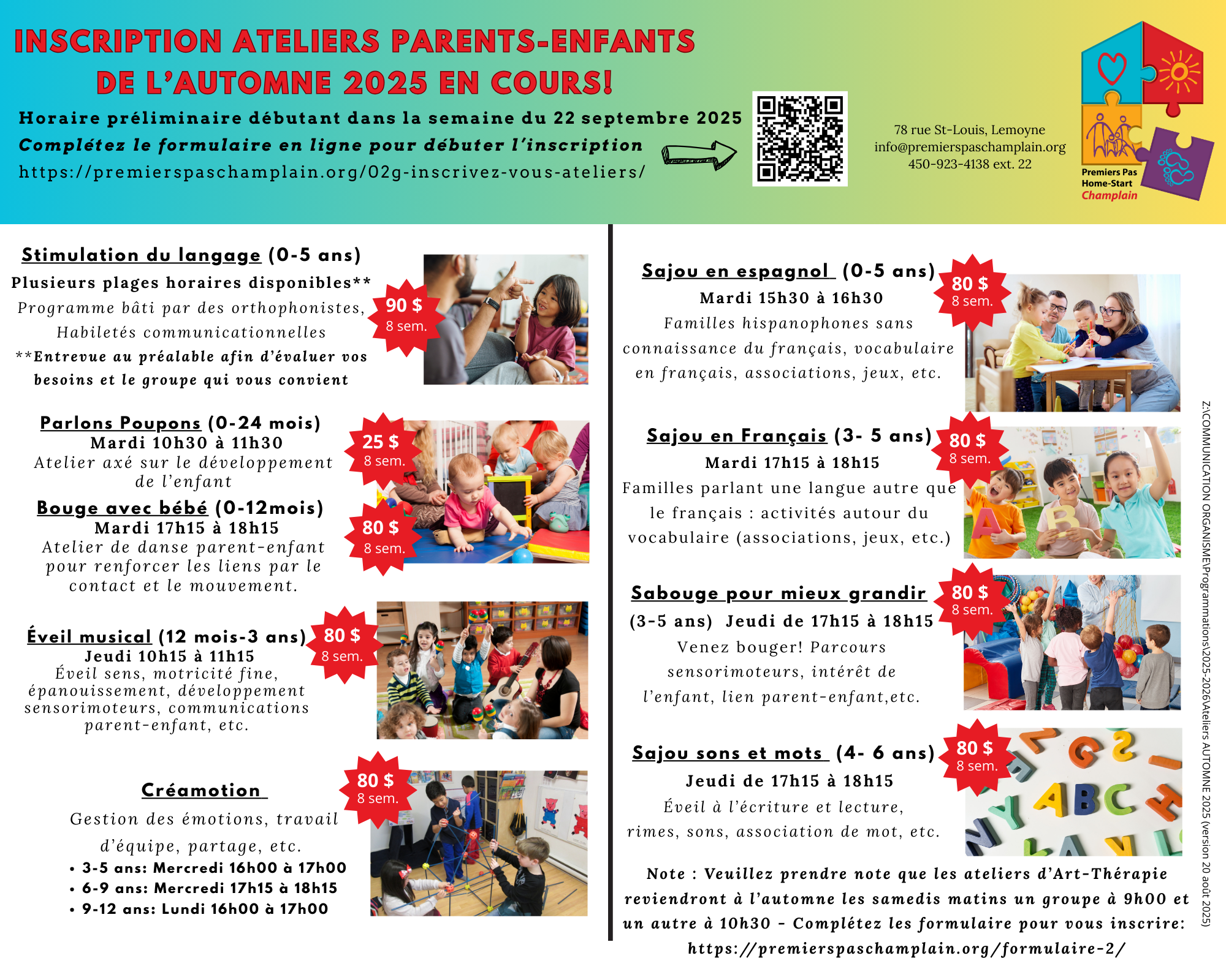 Ateliers automne 2025 (20aou)